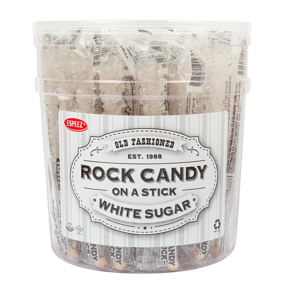 Rock Candy On A Stick White Sugar