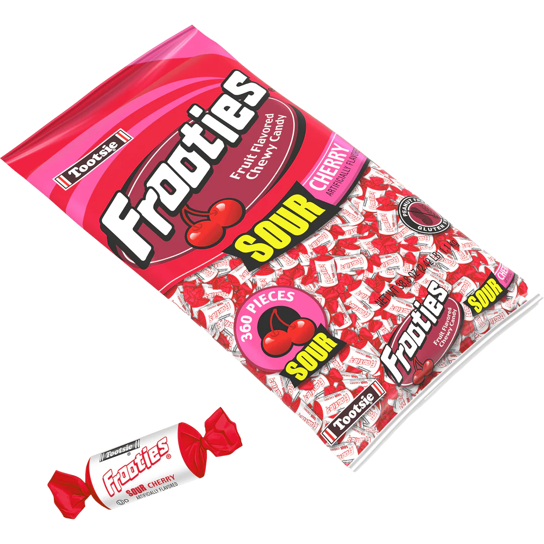 Tootsie Frooties, Sour Cherry, 5-pound bag