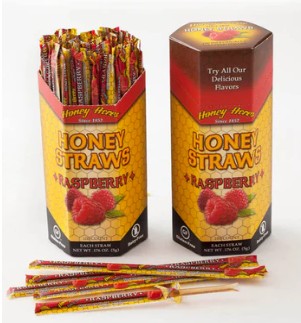 Honey Acres Raspberry Straw