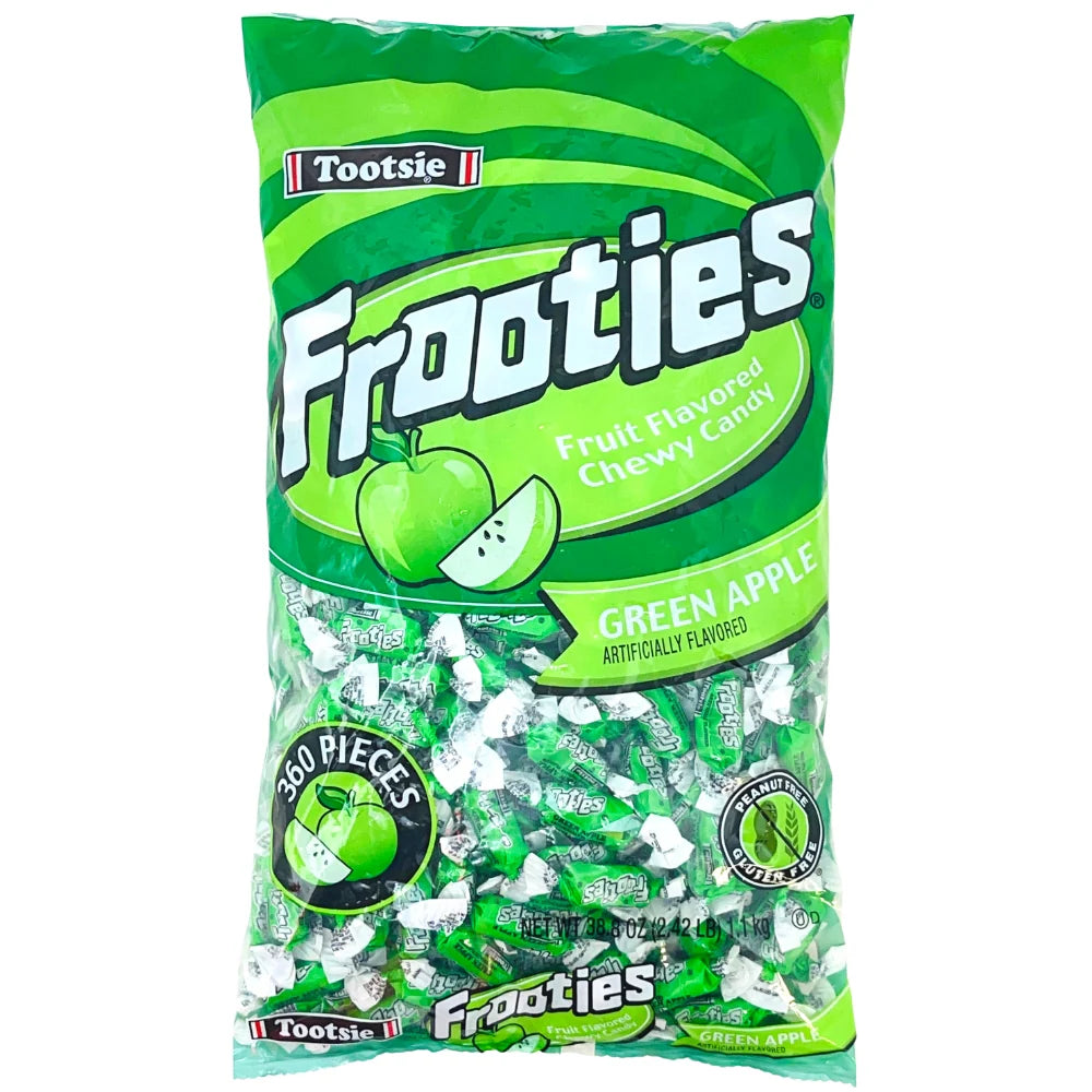 Tootsie Frooties, Green Apple, 5-pound bag