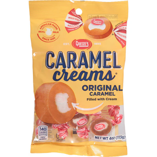 Goetz Caramel Creams Peg Bag 4oz