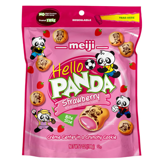 Hello Panda Strawberry 7oz